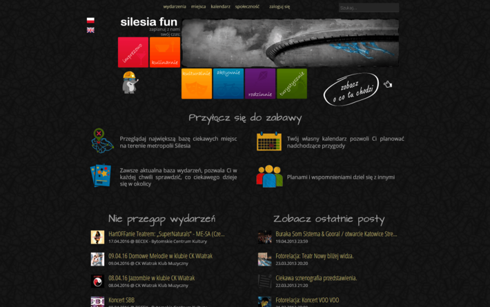 Strony WWW, aplikacje i sklepy internetowe dla Katowic - portfolio -  Portal Silesia Fun