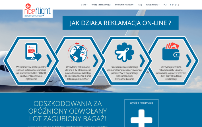 Strony WWW, aplikacje i sklepy internetowe dla Katowic - portfolio -  Nice Flight