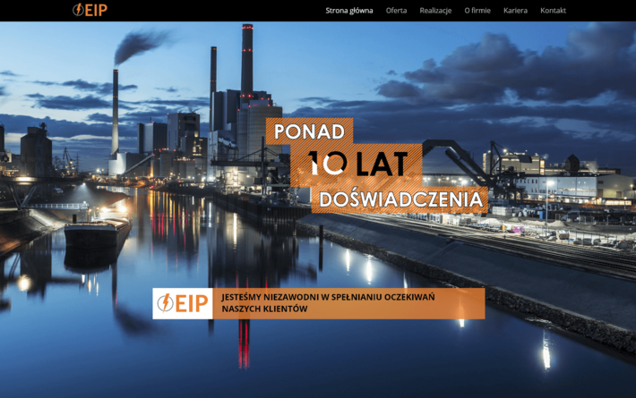 Strony WWW i sklepy internetowe dla firm z Rudy Śląskiej - portfolio -  Spółka EIP